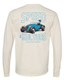 Dick King Roadster Long Sleeve Ivory T-Shirt
